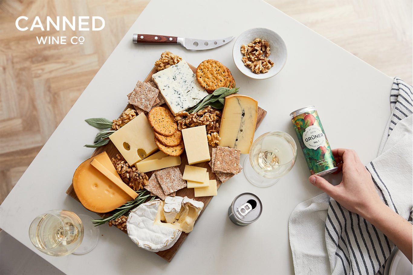 The best cheese pairings for our canned wines