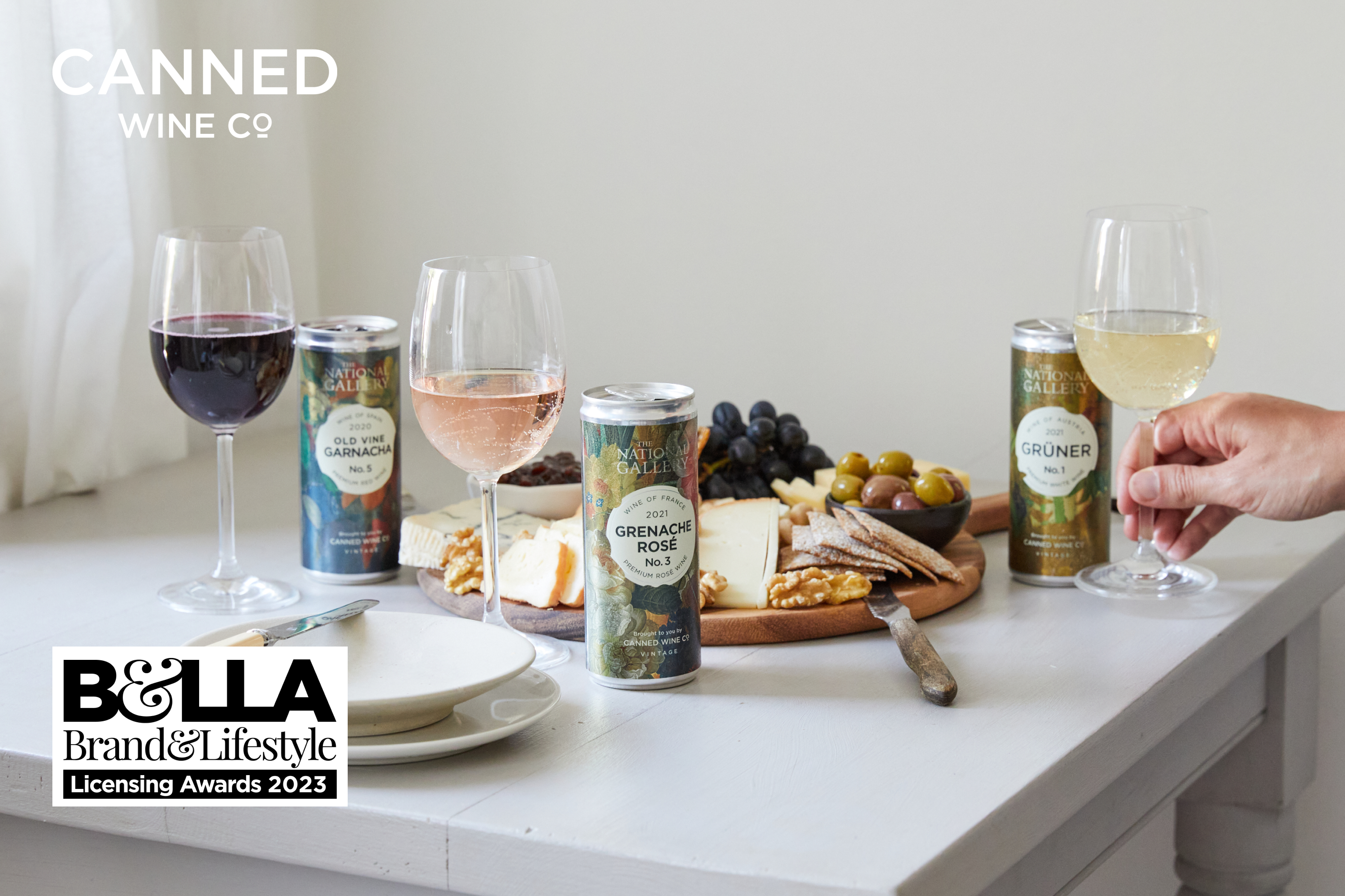 Canned Wine Co. x The National Gallery win at the B&LLAs