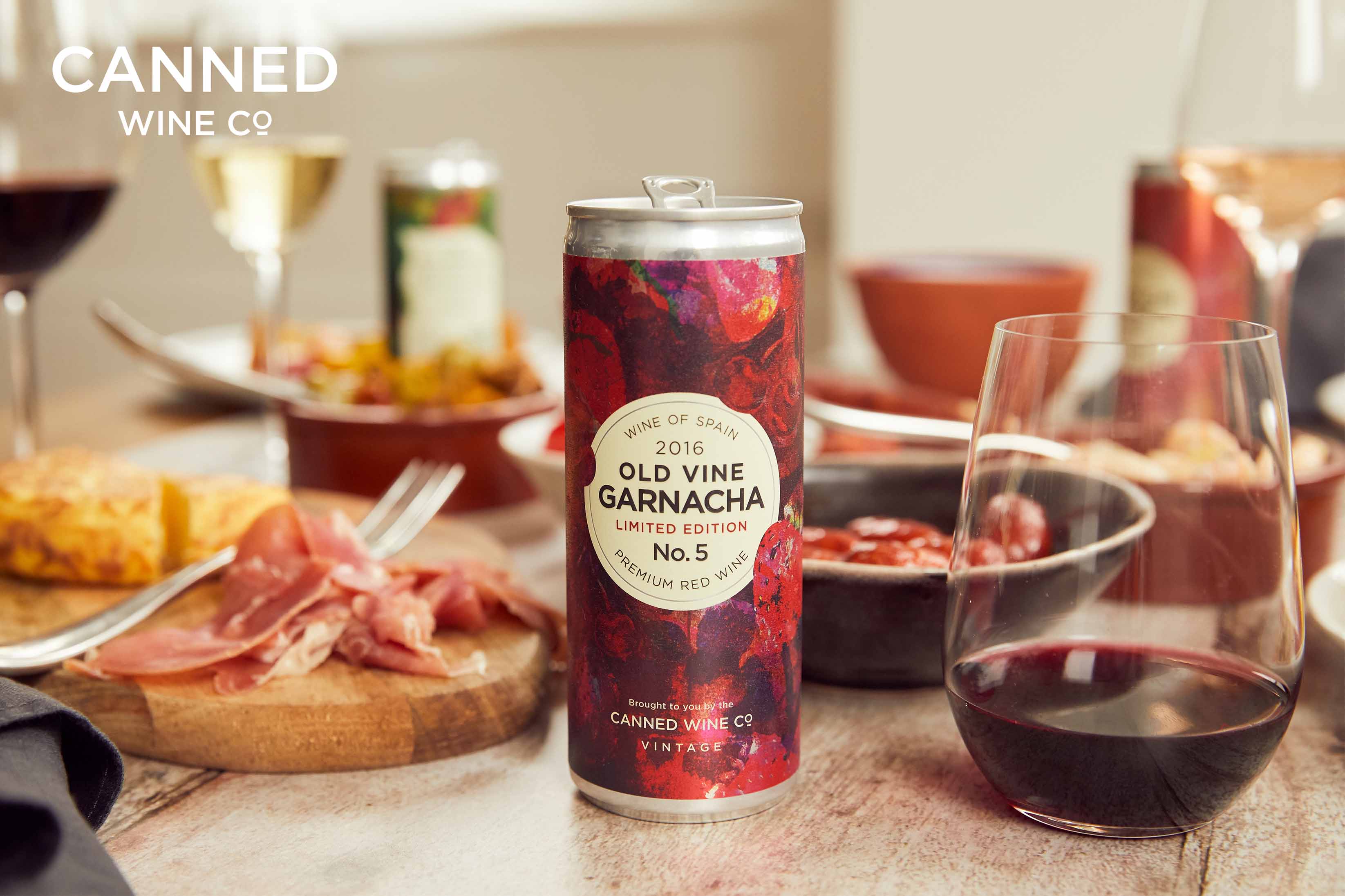 Tannins in canned wine